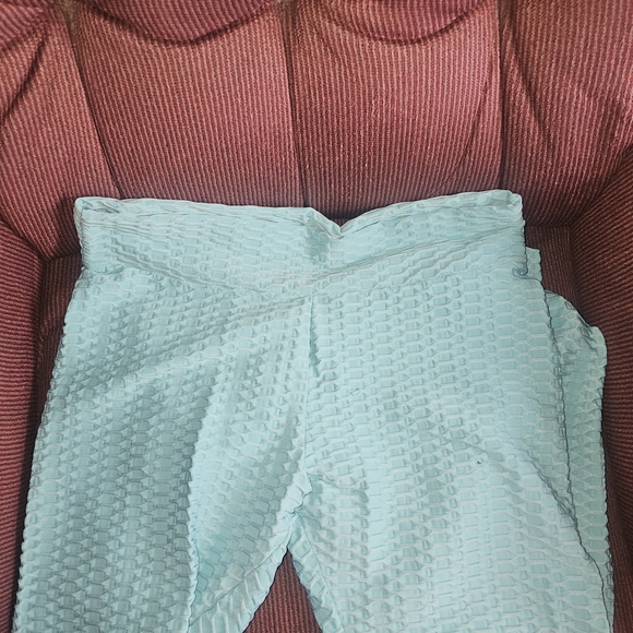 Pants - 🩷 Honeycomb Light Blue Leggings